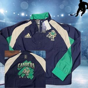 🚨NWT🚨 Adidas Vancouver Canucks NHL Retro Jacket Size 3XL
